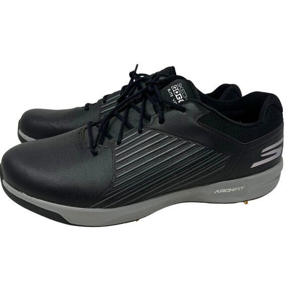Skechers Mens GoGolf Elite Vortex Waterproof Black Golf Shoes Sz 12‎ - NEW
